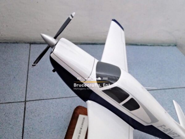 Model of Mooney M20E Super 21 (F-BVFZ) with detailed craftsmanship.